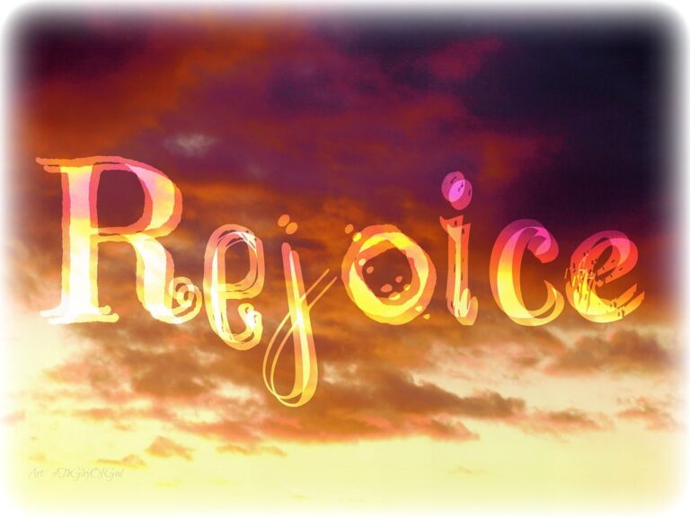 Rejoice - digital paint effect
